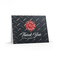 Firefighter Thank You For Your Support - Greeting Cards (8, 16, and 24 pcs)