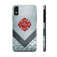 Firefighter Metalic Printed Case Mate Tough Phone Cases - firestationstore.com
