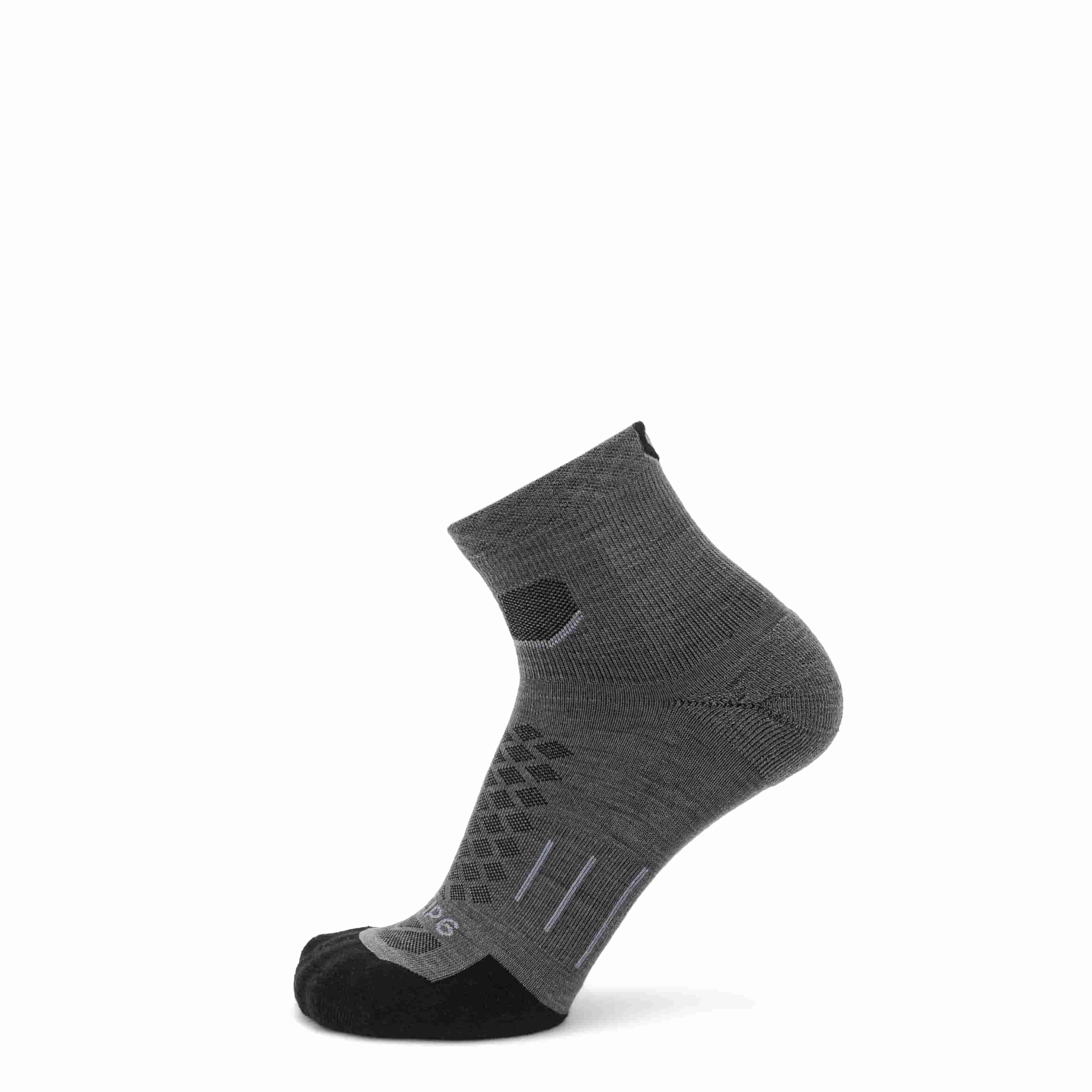 3 Pack Tarmac - Run 1/4 Crew Runweight Merino Wool Sock - firestationstore.com