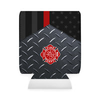 Firefighter Thin Red Line Can Cooler Sleeve, Insulated Beverage Holder