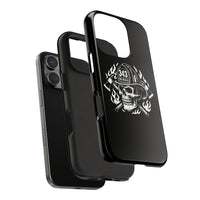 Firehouse Crew Skull White Tough Phone Case