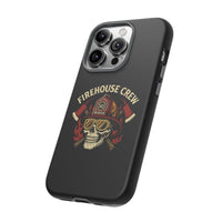 Firefighter Firehouse Crew, Skull Design, Phone Case - firestationstore.com