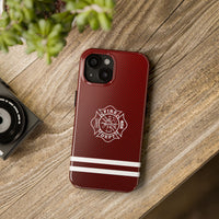 Firefighter Carbon Fiber Printed Case Mate Tough Phone Cases - firestationstore.com