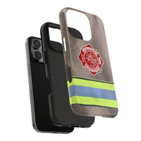 Volunteer Firefighter Jacket Tough Phone Cases - firestationstore.com