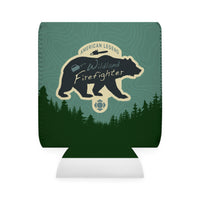 Wildland Firefighter American Legend Can Cooler Sleeve, Insulated Beverage Holder