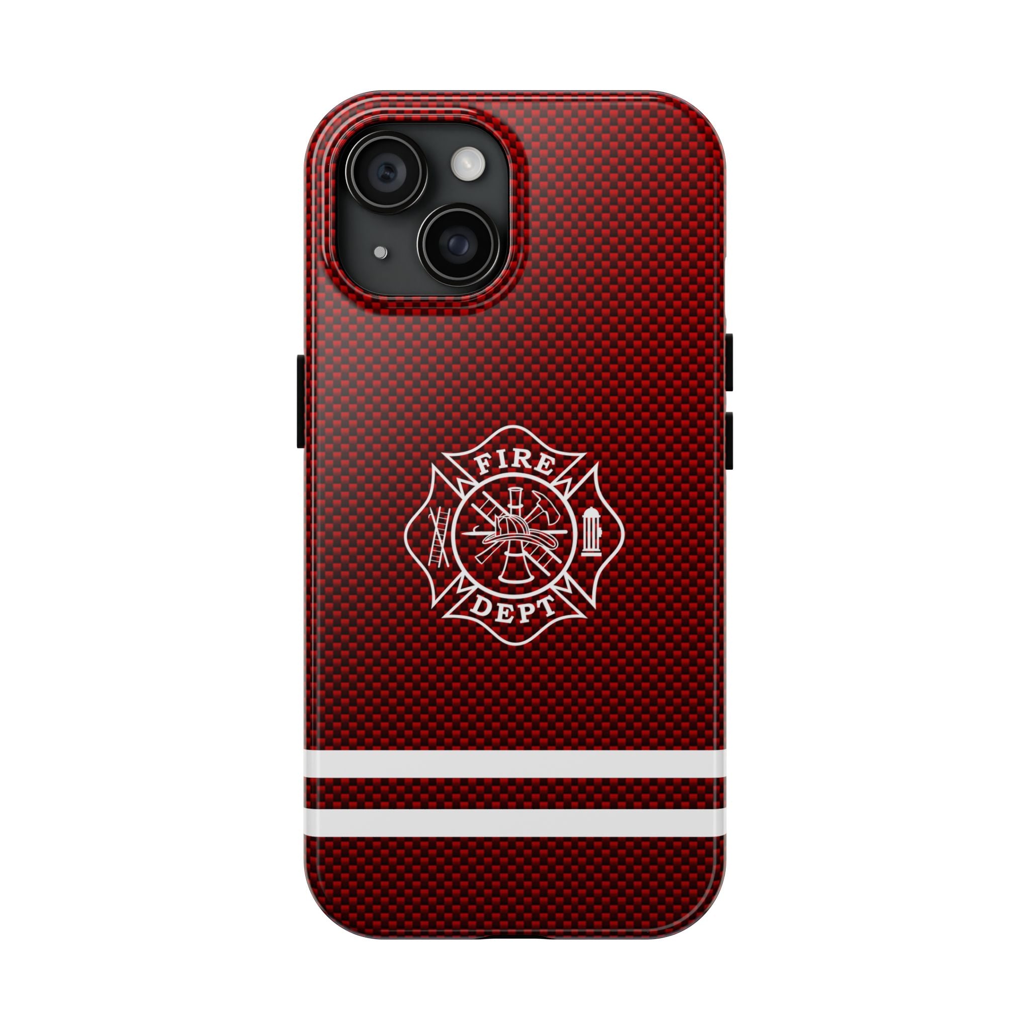 Firefighter Carbon Fiber Printed Case Mate Tough Phone Cases - firestationstore.com