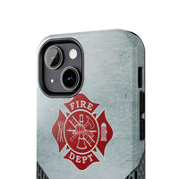 Firefighter Metalic Printed Case Mate Tough Phone Cases - firestationstore.com