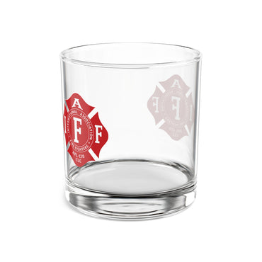Rocks Glass Firefighter Maltese Cross