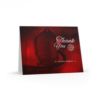 Firefighter Helmet -Thank You for Your Support Greeting Card (8, 16, and 24pcs)