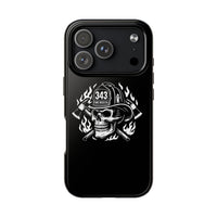 Firehouse Crew Skull White Tough Phone Case