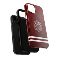 Firefighter Carbon Fiber Printed Case Mate Tough Phone Cases - firestationstore.com