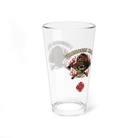 Firehouse Crew V2 - Maltese Cross Firefighter Pint Glass, 16oz | Custom Barware