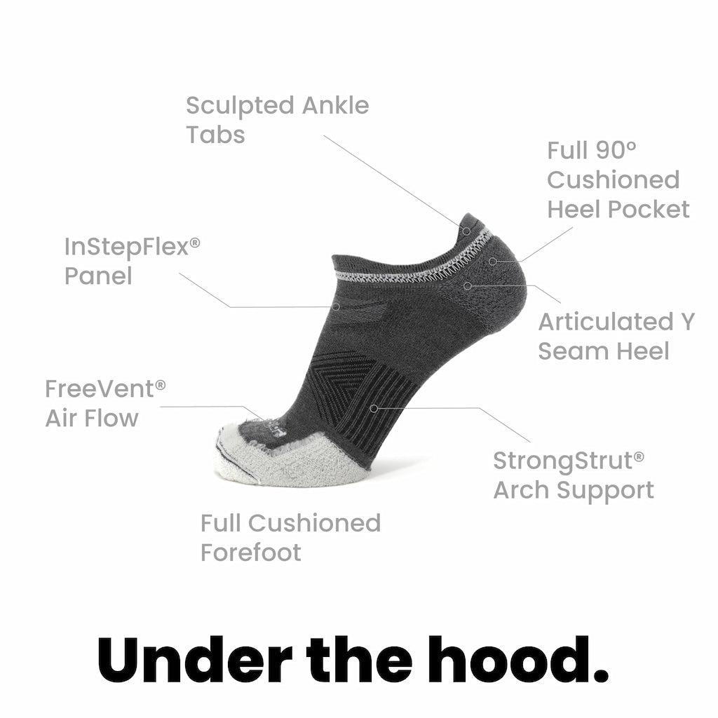 Basalt - Run No Show Runweight Merino Wool Sock - firestationstore.com