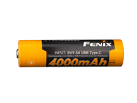 Fenix ARB-L18-4000U High-Capacity USB Rechargeable 18650 Battery - 4000mAh - firestationstore.com