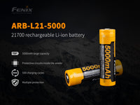 Fenix ARB-L21-5000 V2 Rechargeable 21700 Rechargeable Battery