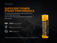 Fenix ARB-L21-5000 V2 Rechargeable 21700 Rechargeable Battery