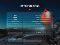 Fenix ARB-L21-6000 Rechargeable 21700 Li-ion Battery - 6000 mAh - firestationstore.com