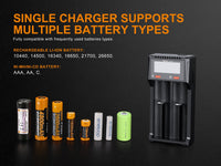 Fenix ARE-D2 Dual Channel Smart Battery Charger - firestationstore.com