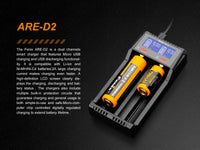 Fenix ARE-D2 Dual Channel Smart Battery Charger - firestationstore.com