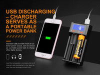 Fenix ARE-D2 Dual Channel Smart Battery Charger - firestationstore.com