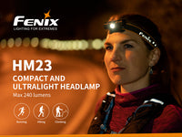 Fenix HM23 Compact Hiking and Running Headlamp - Discontinued - firestationstore.com