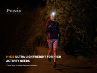 Fenix HM23 Compact Hiking and Running Headlamp - Discontinued - firestationstore.com