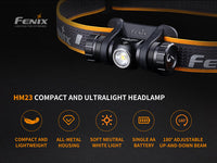 Fenix HM23 Compact Hiking and Running Headlamp - Discontinued - firestationstore.com