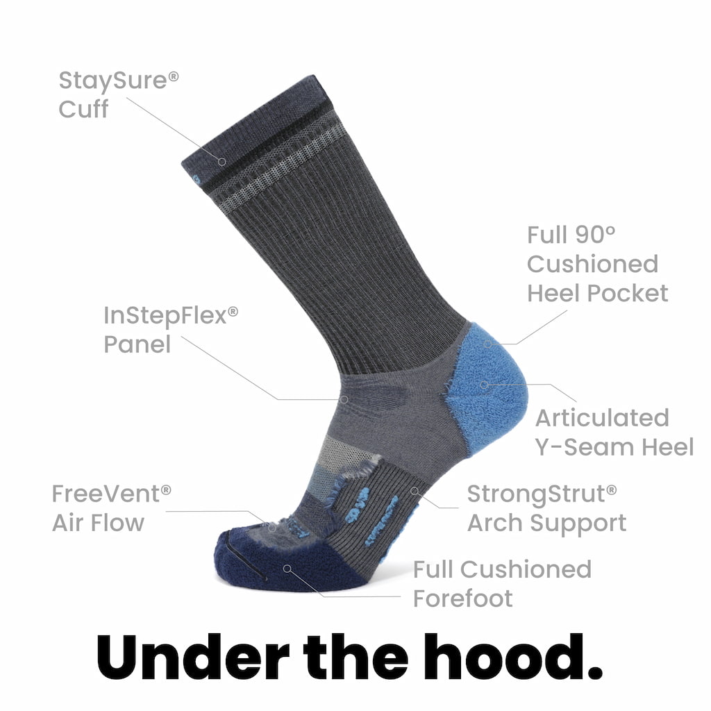 Lake - Hike Crew Lightweight Merino Wool Sock - firestationstore.com