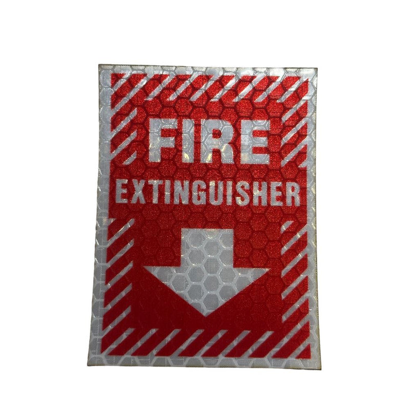 Fire Extinguisher - Hi Vis Sticker