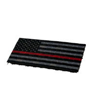 Micro United States Flag - Black and Grey Thin Red Line - Hi Vis