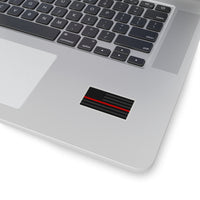 Firefighter Thin Red Line Shape Cut Stickers