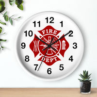 Firefighter Maltese Cross Wall clock