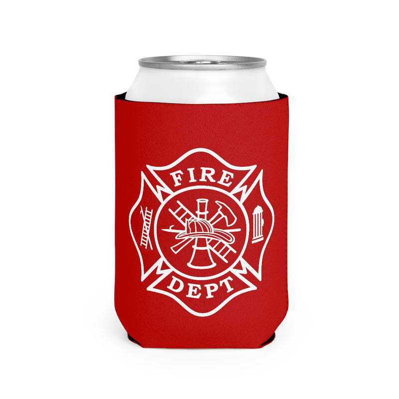 Firefighter Maltese Can Koozie Sleeve