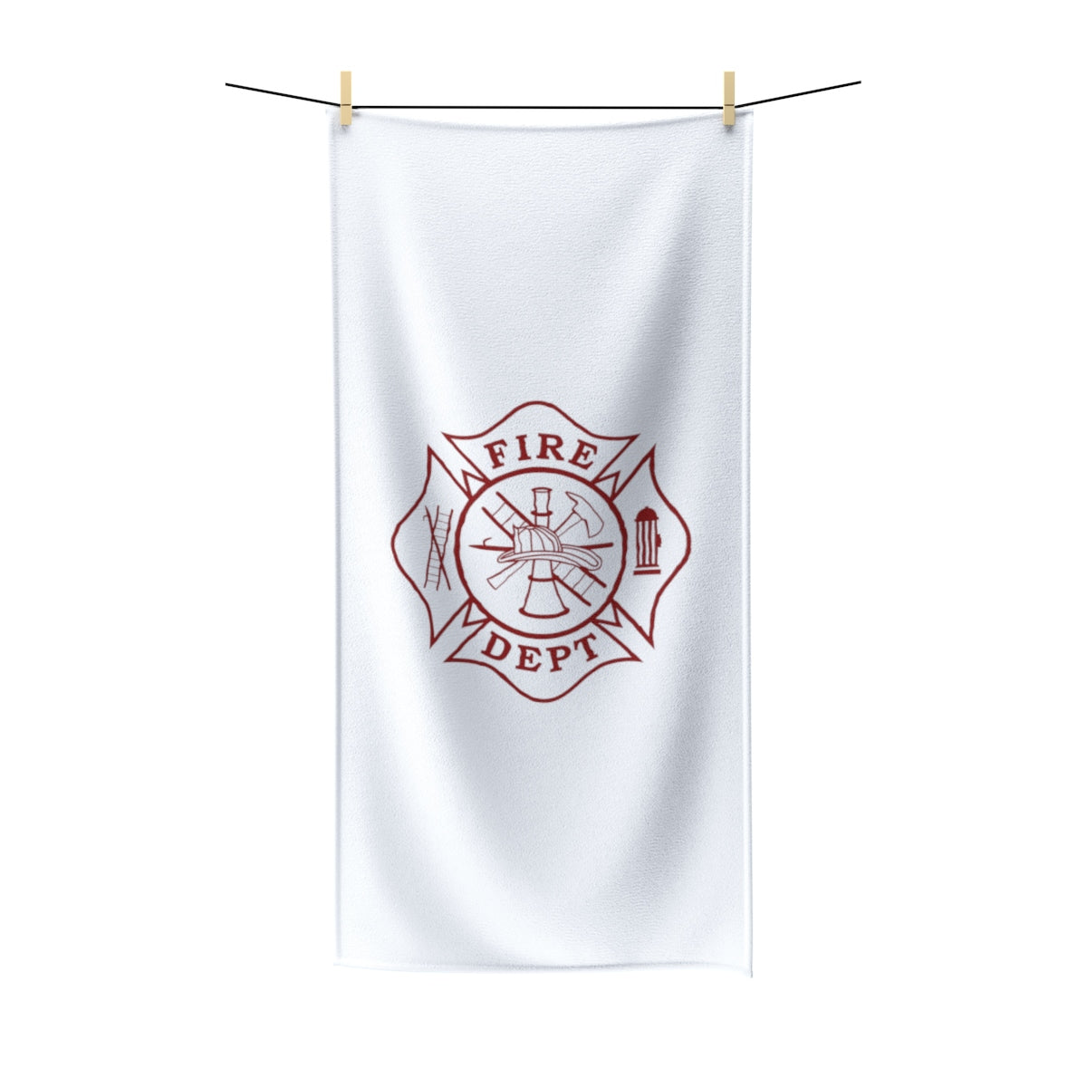 Firefighter Maltese Cross Polycotton Towel - firestationstore.com