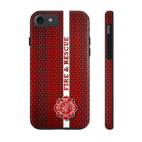 Firefighter Maltese Cross Fire & Rescue Tough Phone Cases - firestationstore.com - Phone Case