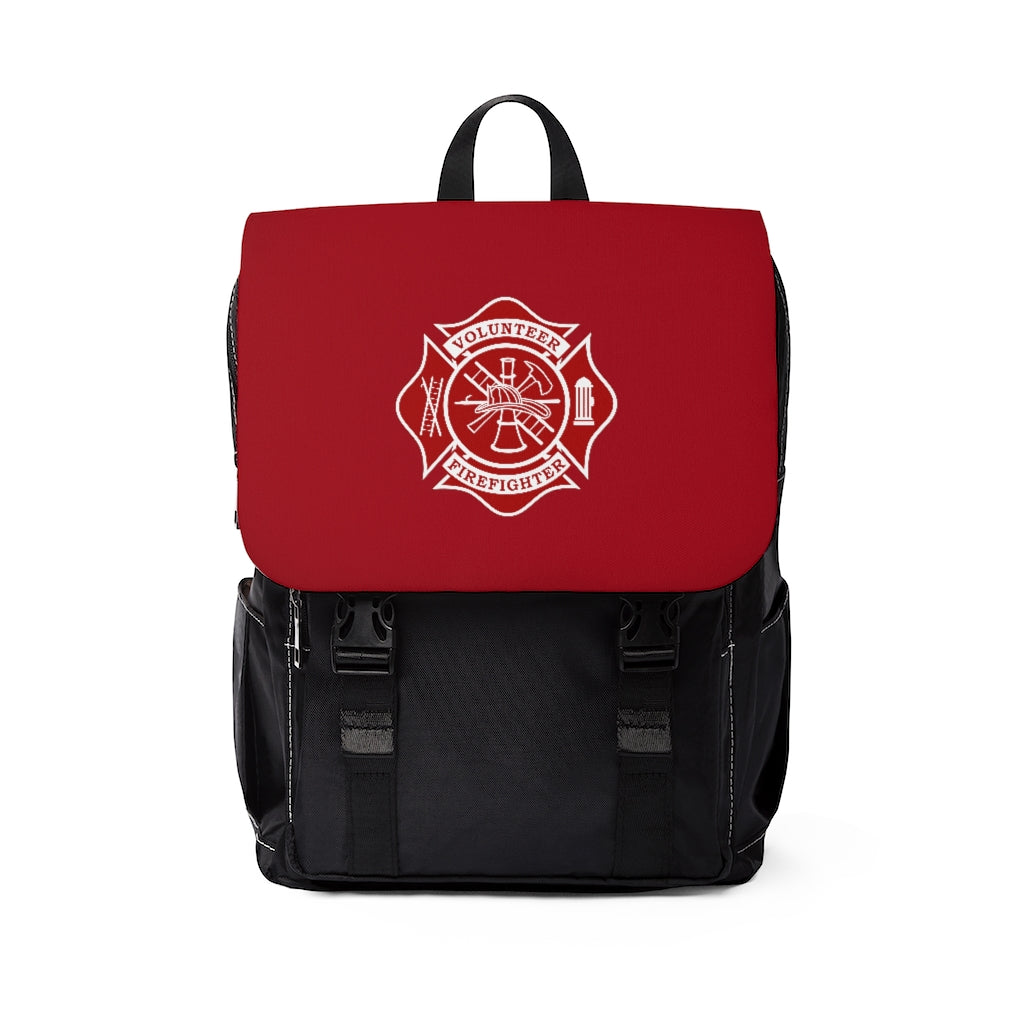 Volunteer Firefighter Unisex Casual Shoulder Backpack - firestationstore.com
