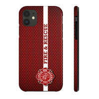 Firefighter Mesh Printed Case Mate Tough Phone Cases - firestationstore.com