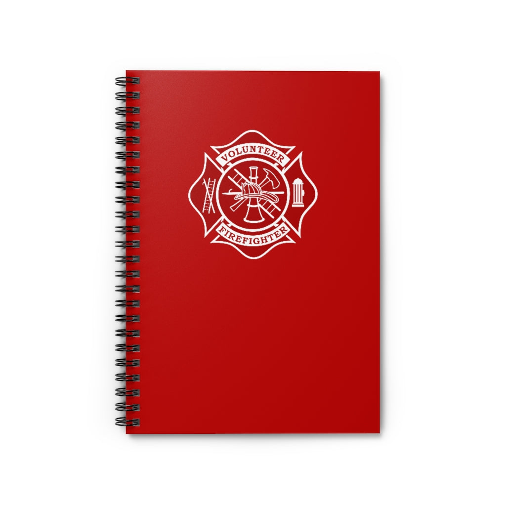 Fire Notebook Designs Volunteer Firefighter Spiral Notebook - Ruled Line – firestationstore.com