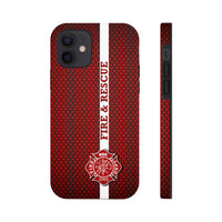 Firefighter Mesh Printed Case Mate Tough Phone Cases - firestationstore.com