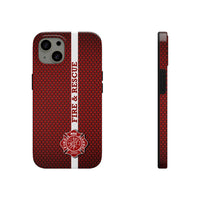 Firefighter Mesh Printed Case Mate Tough Phone Cases - firestationstore.com