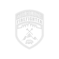 Wildland Firefighter Patch Shape Cut Stickers
