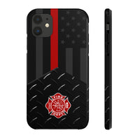 Firefighter Diamond Plate and  Thin Red Line Tough Phone Cases