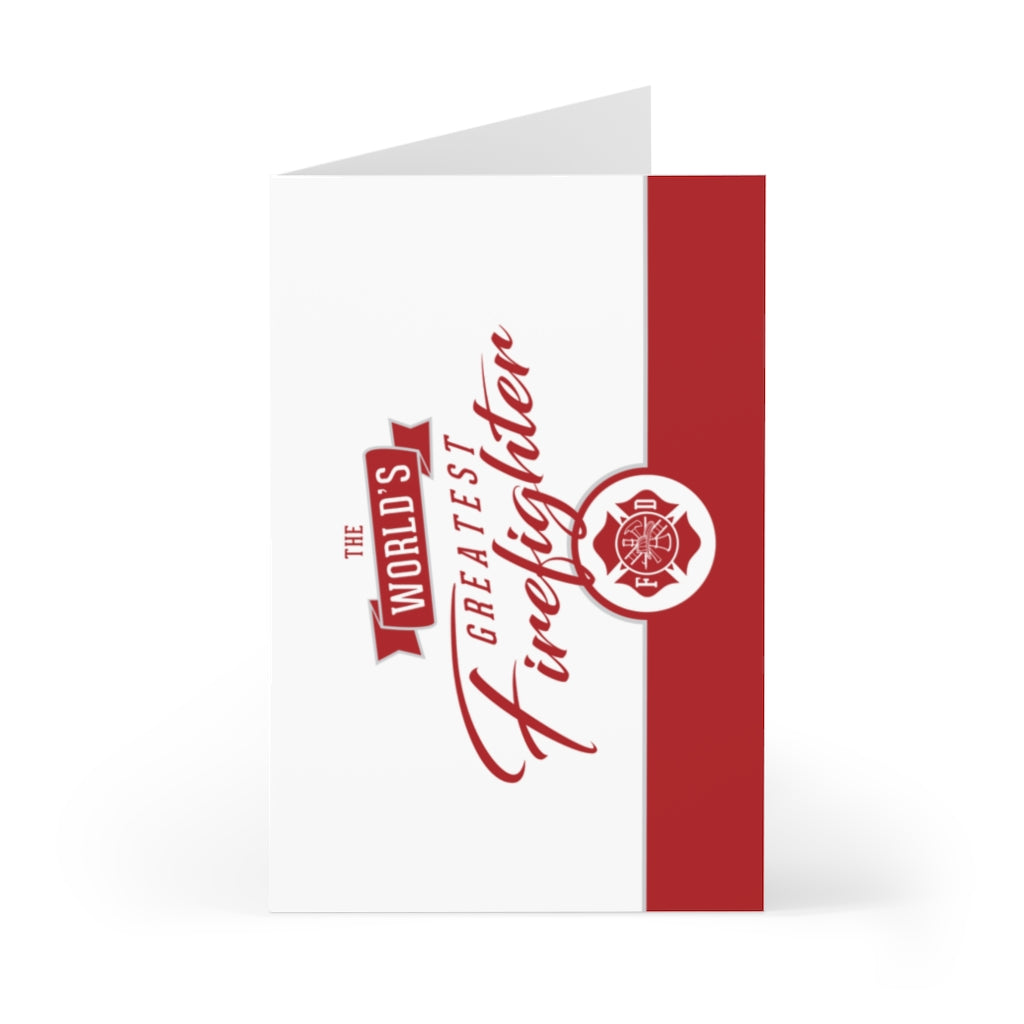 The World's Greatest Firefighter Greeting Cards (7 pcs)