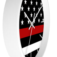 Firefighter Thin Red Line Wall clock