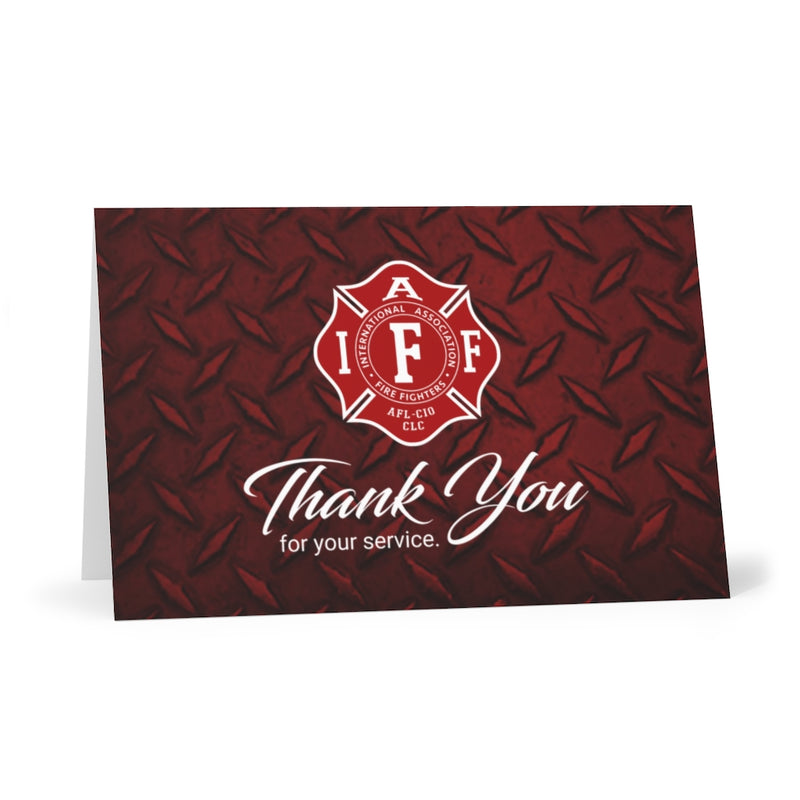 IAFF Maltese Cross Thank You For Your Service Greeting Cards (7 pcs)