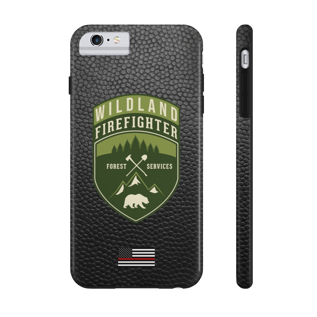 Wildland Firefighter Patch & Thin Red Line Tough Phone Cases