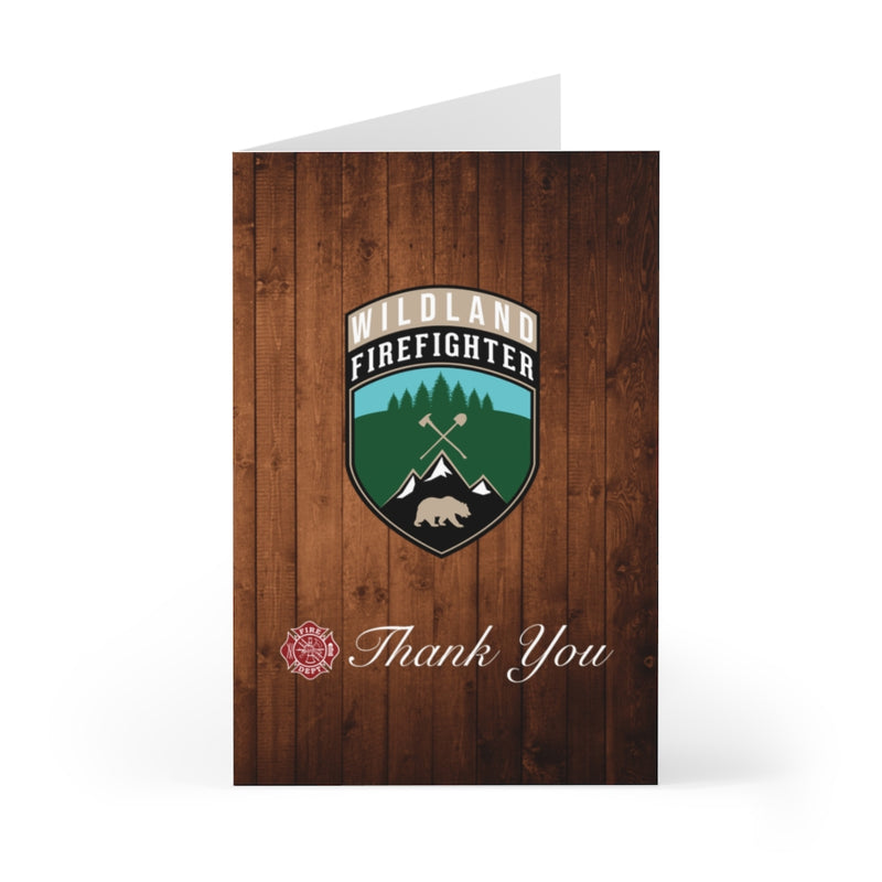 Wildland Firefighter Thank You Greeting Cards (7 pcs)