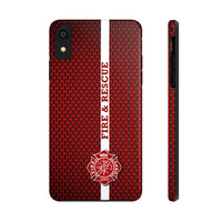 Firefighter Maltese Cross Fire & Rescue Tough Phone Cases - firestationstore.com - Phone Case