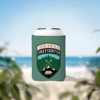 Wildland Firefighter Patch Can Koozie Sleeve