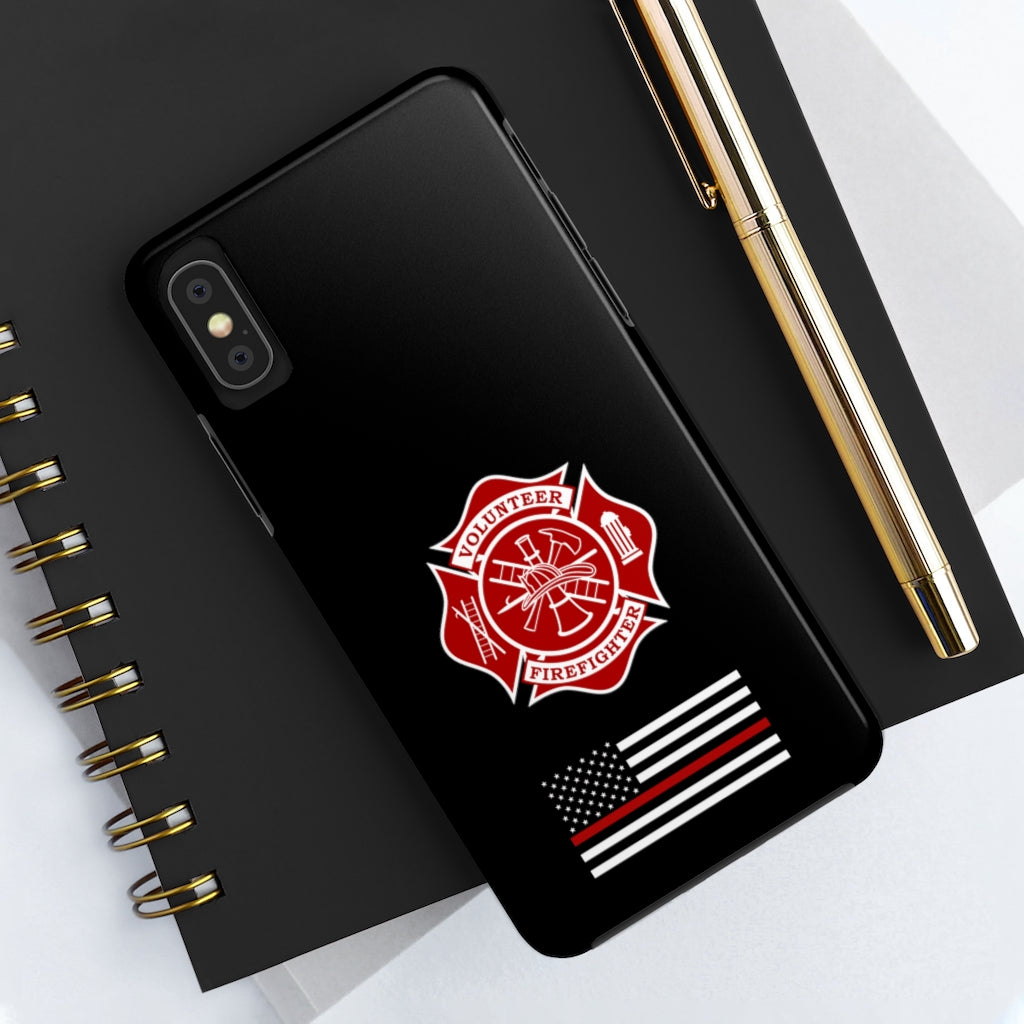 Volunteer Firefighter & Thin Red Line Tough Phone Cases